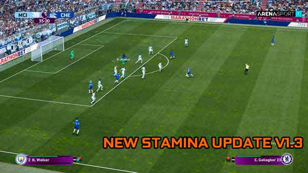 PES 2021 New Stamina Update V1.3