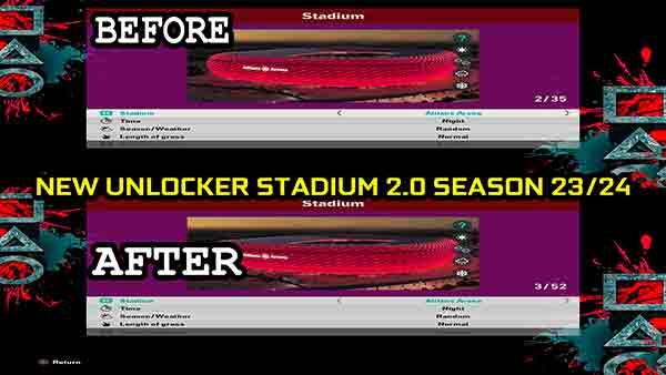 PES 2021 Unlocker Stadiums v2 Update
