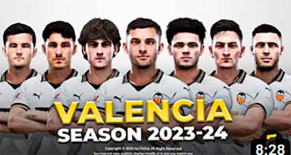 PES 2021 Valencia CF Facepack 2023-24