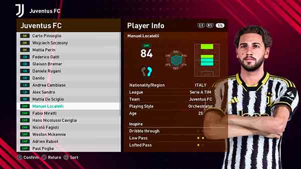 PES 2021 Juventus FC 2023 Full Facepack