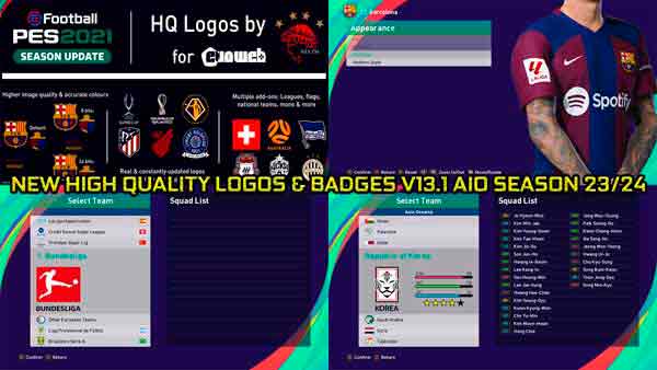 PES 2021 Logos & Badges v13.1 AIO