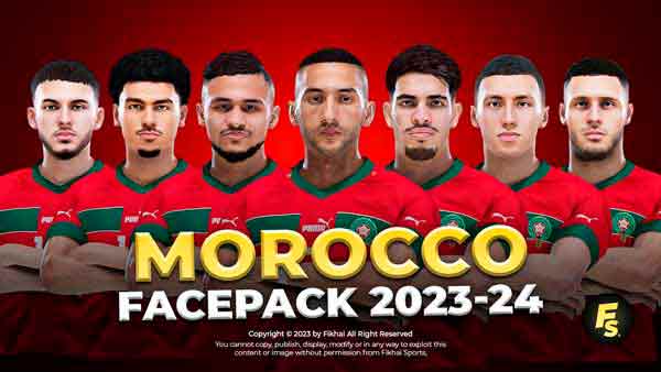PES 2021 Morocco NT Faces 2023-24