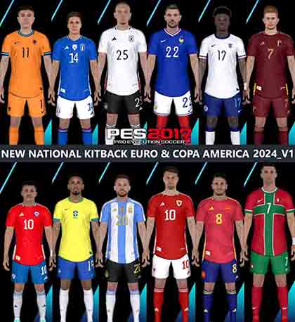 PES2017 Copa America 2024 & Euro 2024 Kits