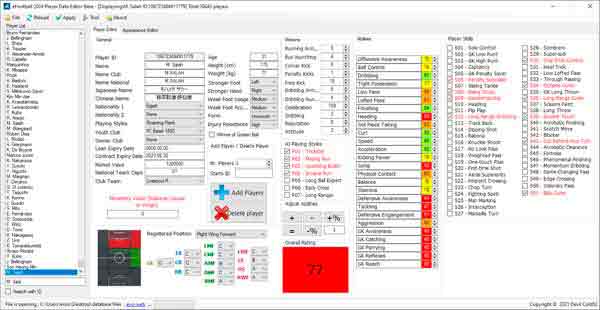 eFootball 2024 Player Data Editor V3.2.0.1