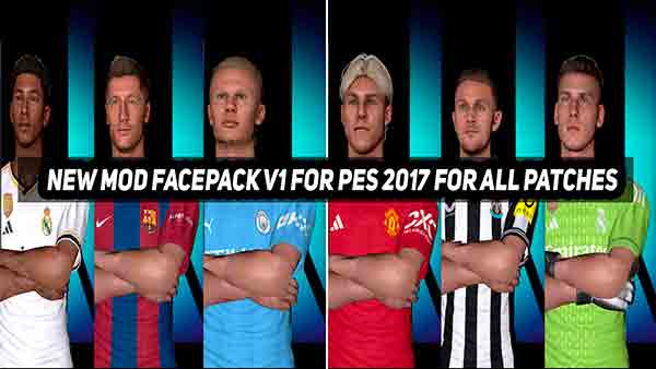 PES 2017 New Facepack (151 Faces)