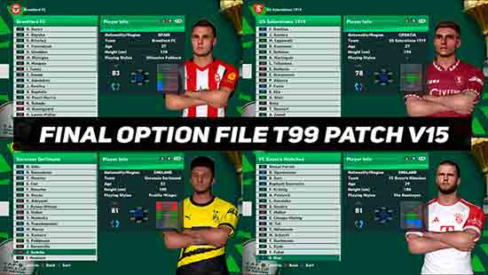 PES 2017 t99 Patch v15 OF #10.02.24