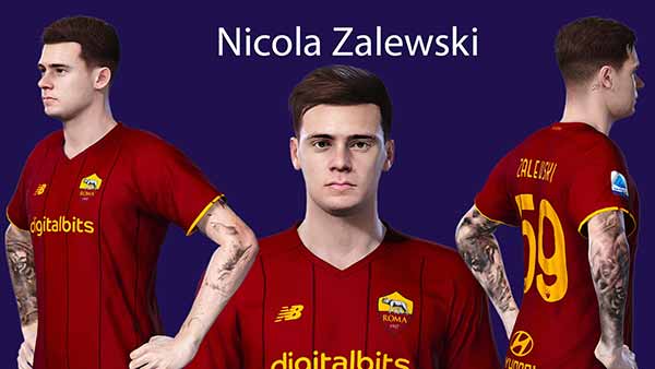 PES 2021 Nicola Zalewski Face & Tattoo