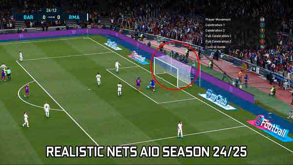 PES 2021 Realistic Nets AIO Season 2024