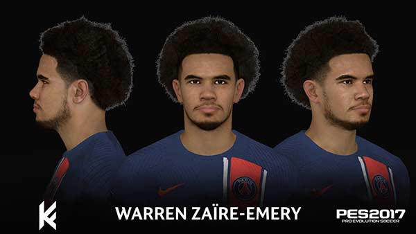 PES 207 Warren Zaïre-Emery Face