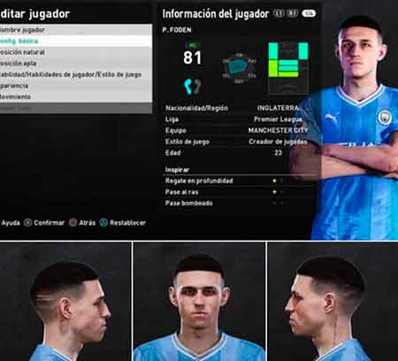 PES 2021 Face Phil Foden 2024