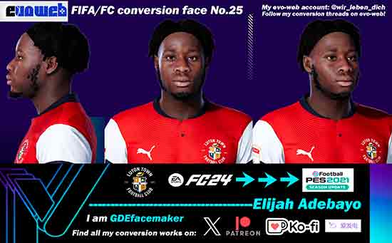 PES 2021 Elijah Adebayo Face