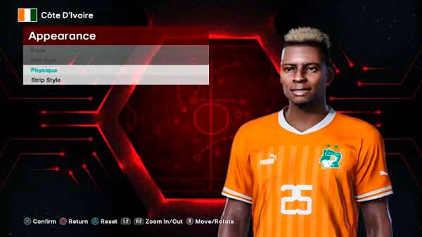 PES 2021 Ivory Coast NT AFCON 2024 Facepack