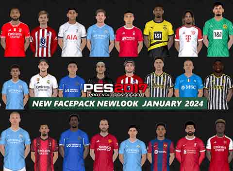 PES 2017 Facepack January 2024