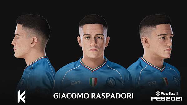 PES 2021 Giacomo Raspadori Face