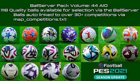 PES 2021 BallServer Pack v44 AIO