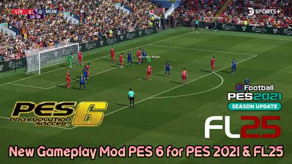 New Gameplay Mod PES 6 For PES 2021