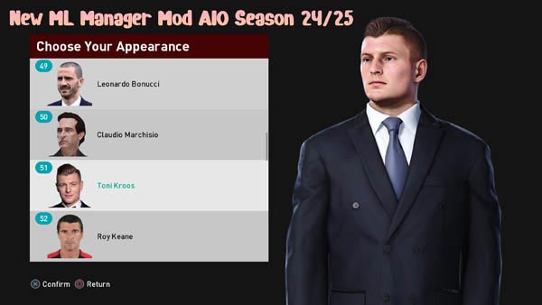 PES 2021 New ML Manager Mod AIO 2024/25